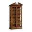 Glazed Walnut Display Cabinet