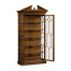 Glazed Walnut Display Cabinet