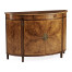 Crotch Walnut Demilune Sideboard