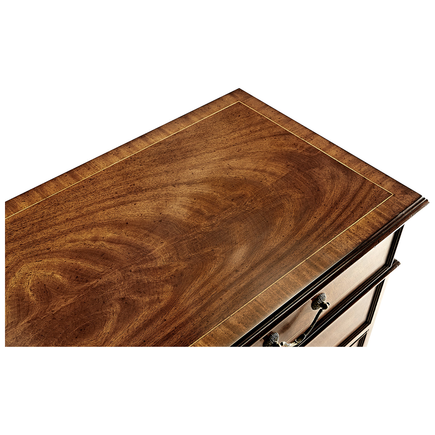 Walnut office chest of drawers with hanging file storage