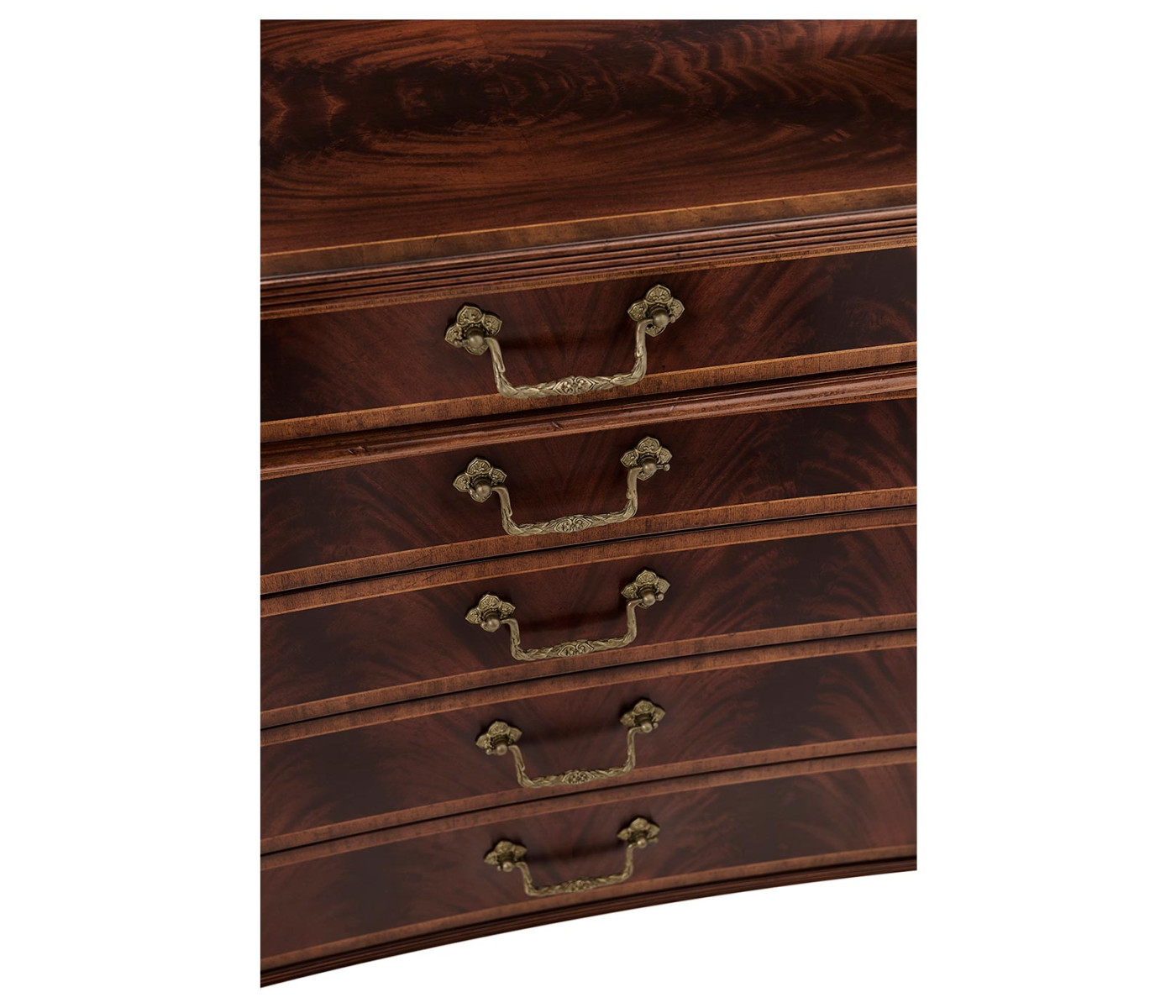 Buckingham Mahogany Chest of Drawers with Concave Profile