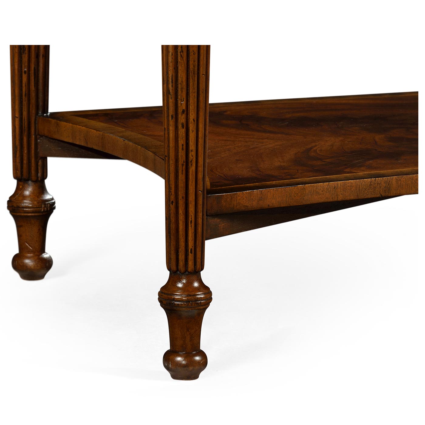 Mahogany Bedside Table with Brass Gallery