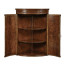 Hanging Semi-Circular Mahogany Cabinet