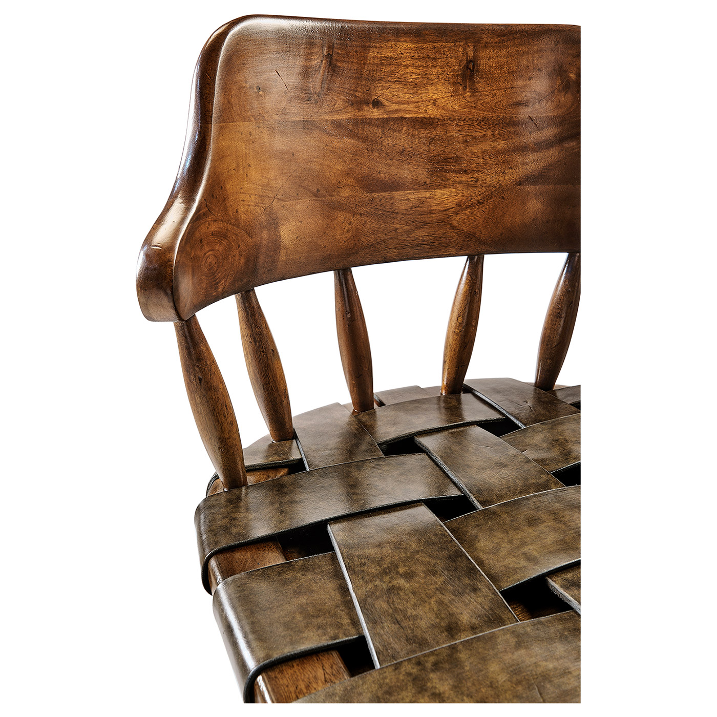 Country Style Leather Bar Stools