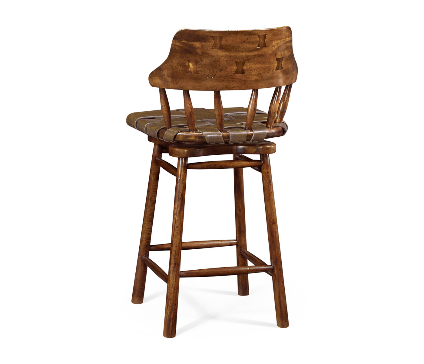 Country Style Leather Counter Stools