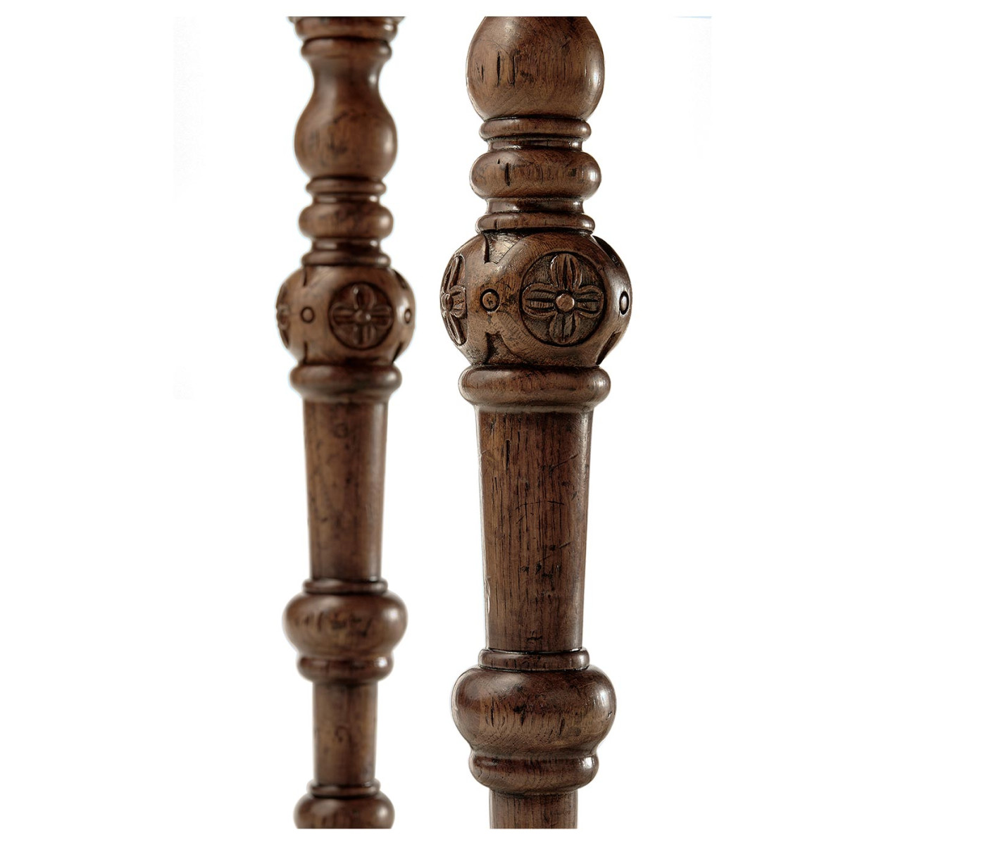Chip Carved Dark Oak Console