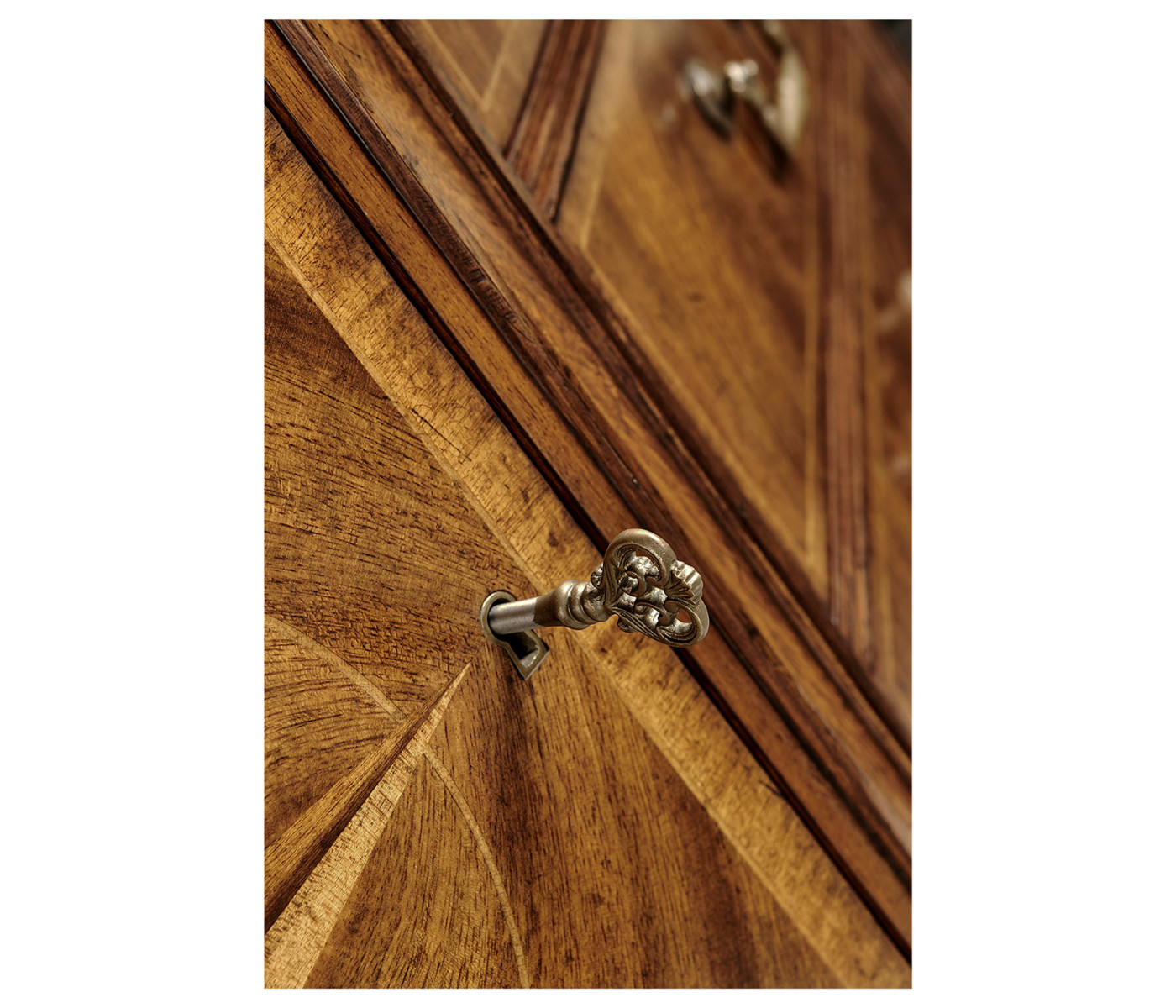 Starburst Walnut Side Cabinet