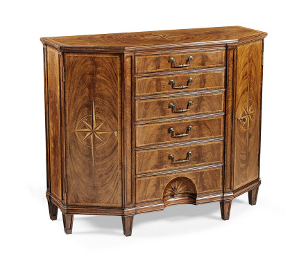 Starburst Walnut Side Cabinet