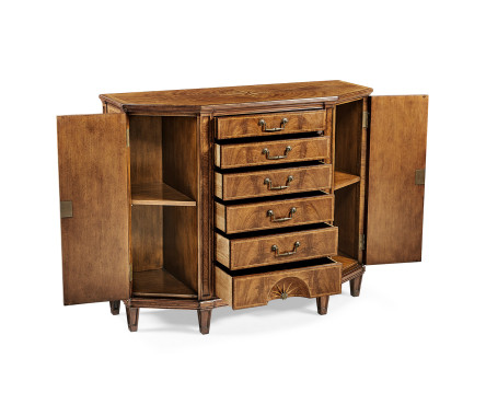 Starburst Walnut Side Cabinet
