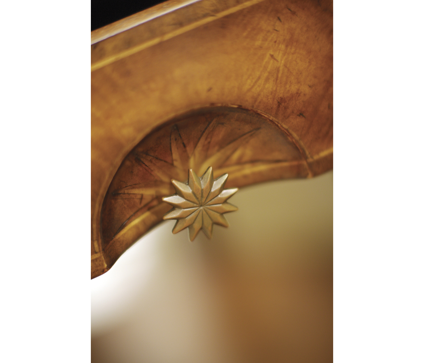 Starburst Walnut Side Cabinet