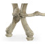 Heavily carved French provincial green x-frame footstool
