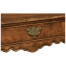 Panelled country walnut rectangular coffee table