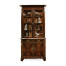 Serpentine Mahogany China Cabinet