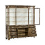 Serpentine Architrave Bleached Mahogany China Cabinet