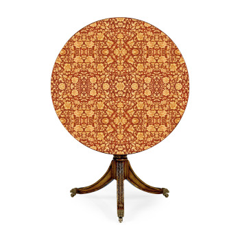 Penwork Style Table (Red)