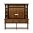 Dark Walnut Welsh Dresser Style TV Cabinet