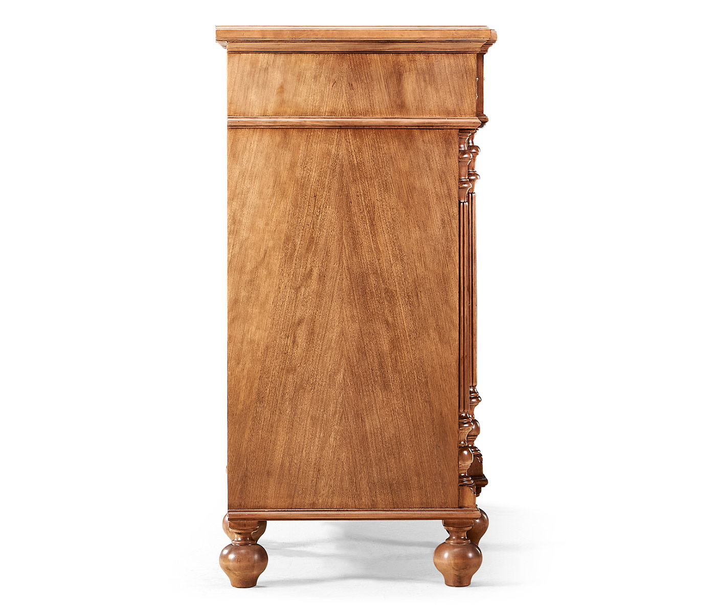 Breakfront sideboard with features for home entertainment