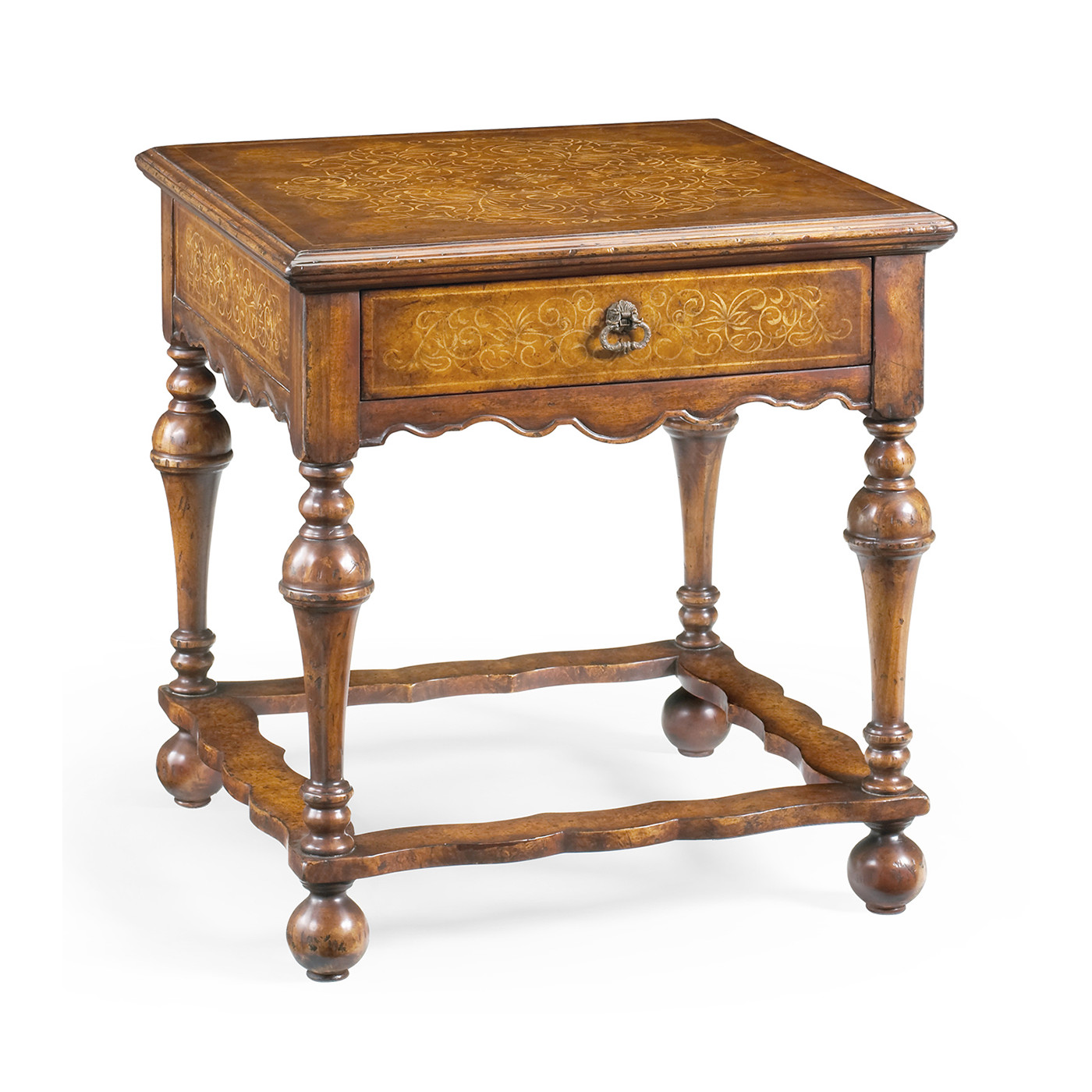 Seaweed Marquetry Side Table