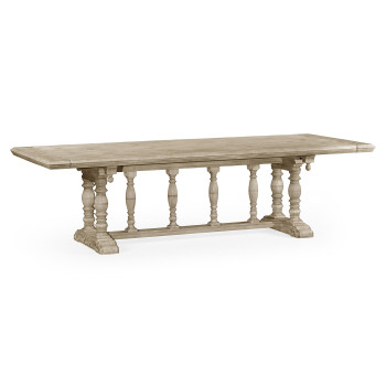 Elizabethan Style Grey Oak Dining Table 108