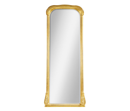 Full length art nouveau gilded mirror without 