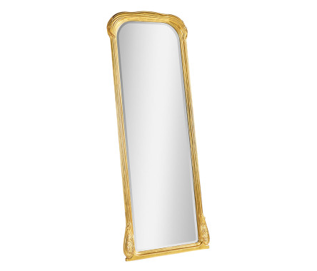 Full length art nouveau gilded mirror without 