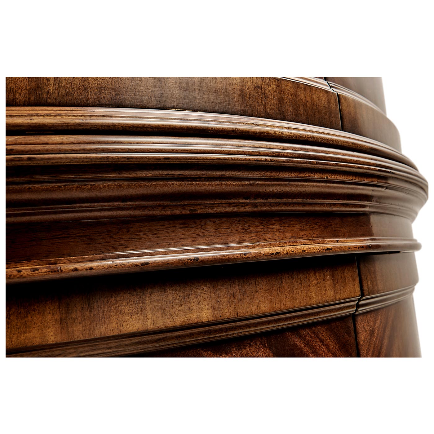 Mahogany Curved Corner Cabinet