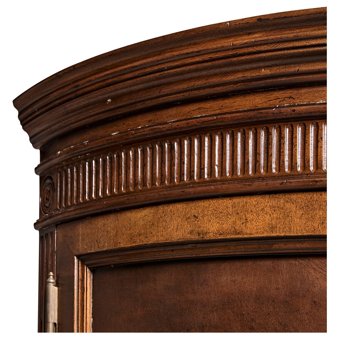 Mahogany Curved Corner Drinks Cabinet