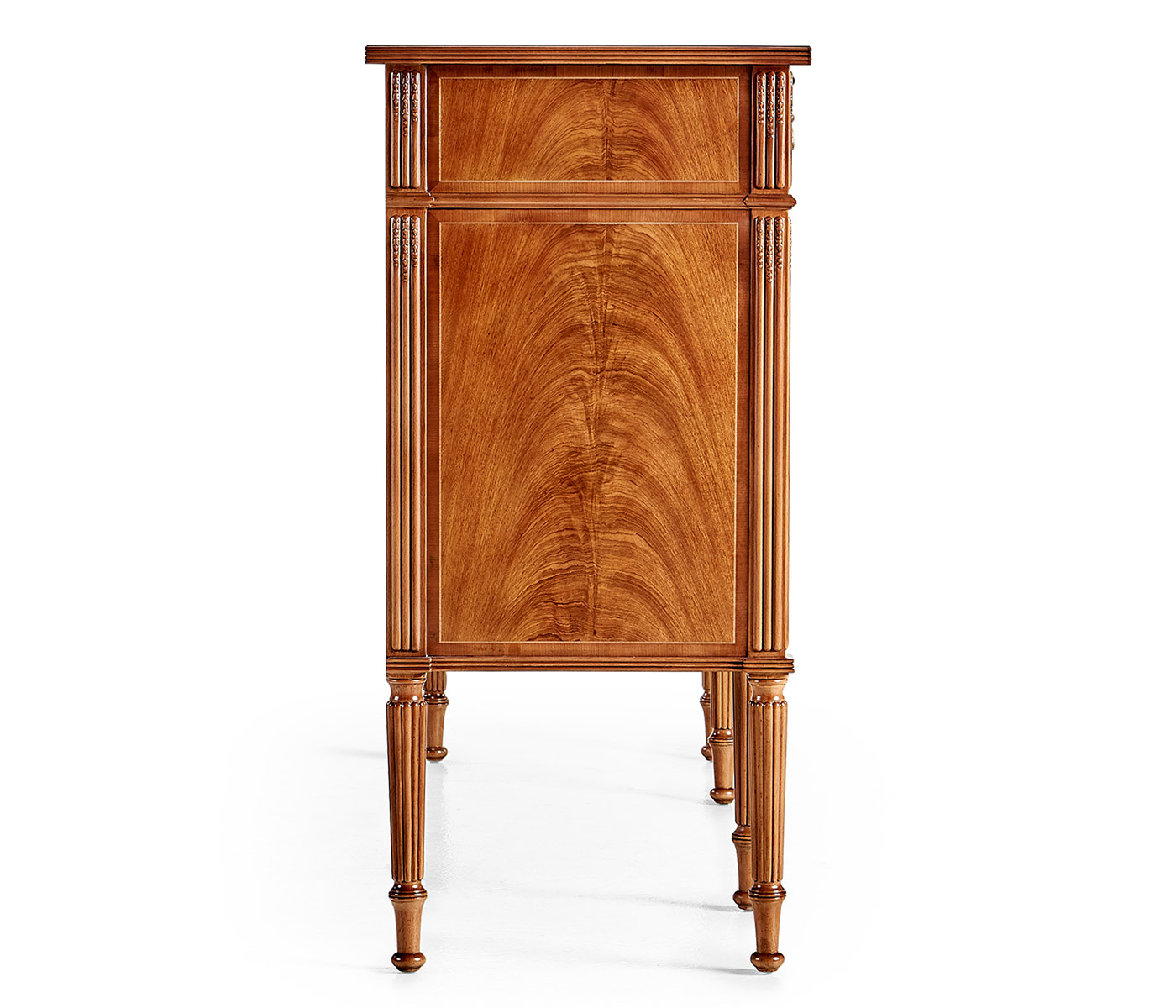 Mahogany Sideboard with Shallow Curved Doors