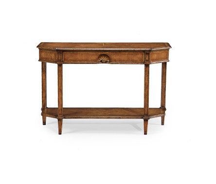 Starburst walnut console