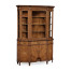 Starburst walnut display cabinet