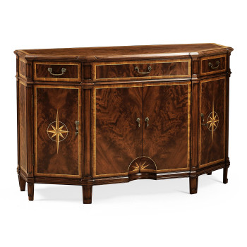 Starburst Mahogany Side Cabinet