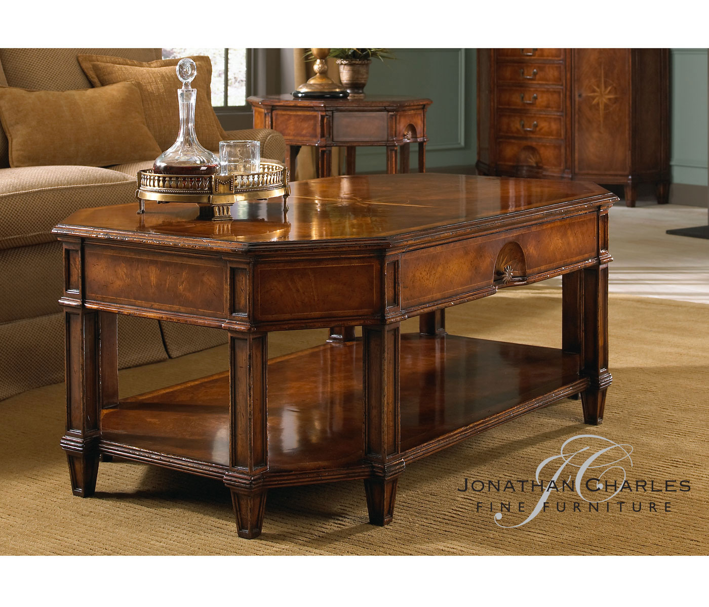 Starburst Octagonal Side Table