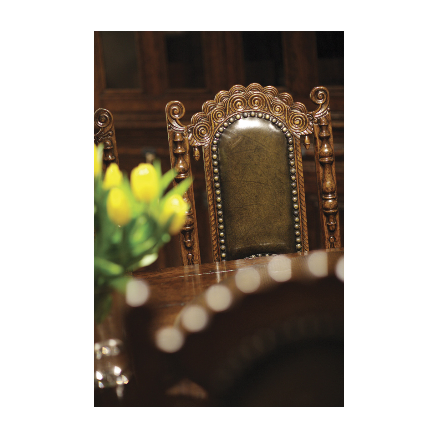 Elizabethan Style Natural Oak Side Chair