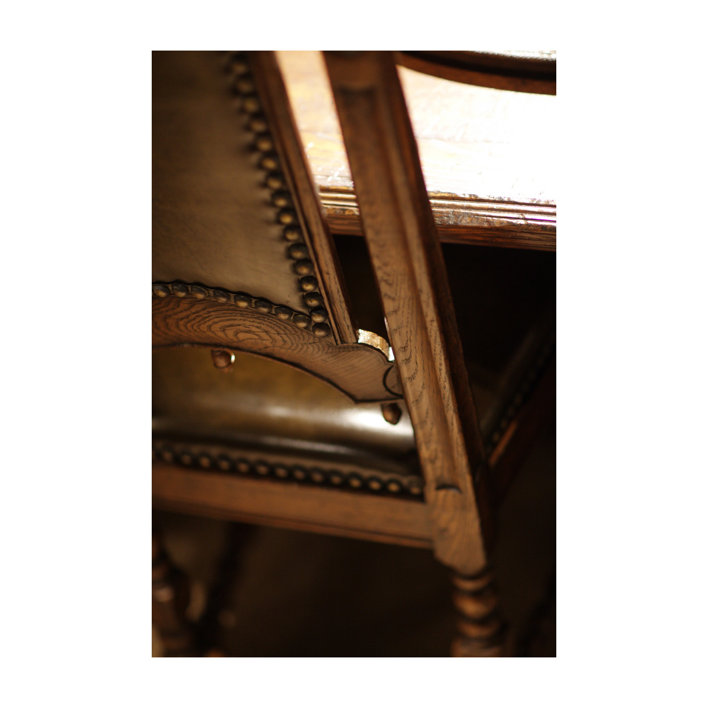 Elizabethan Style Natural Oak Side Chair