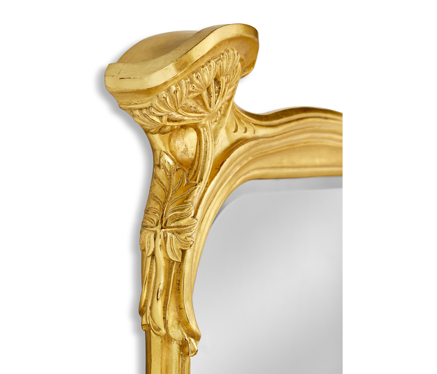 Art Nouveau gilded mirror