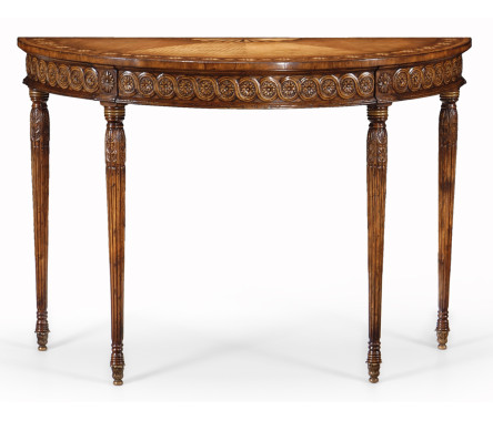 Walnut & Satinwood Console