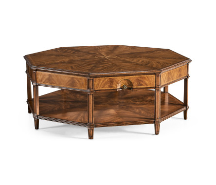 Starburst octagonal coffee table