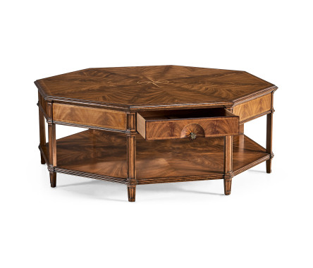 Starburst octagonal coffee table