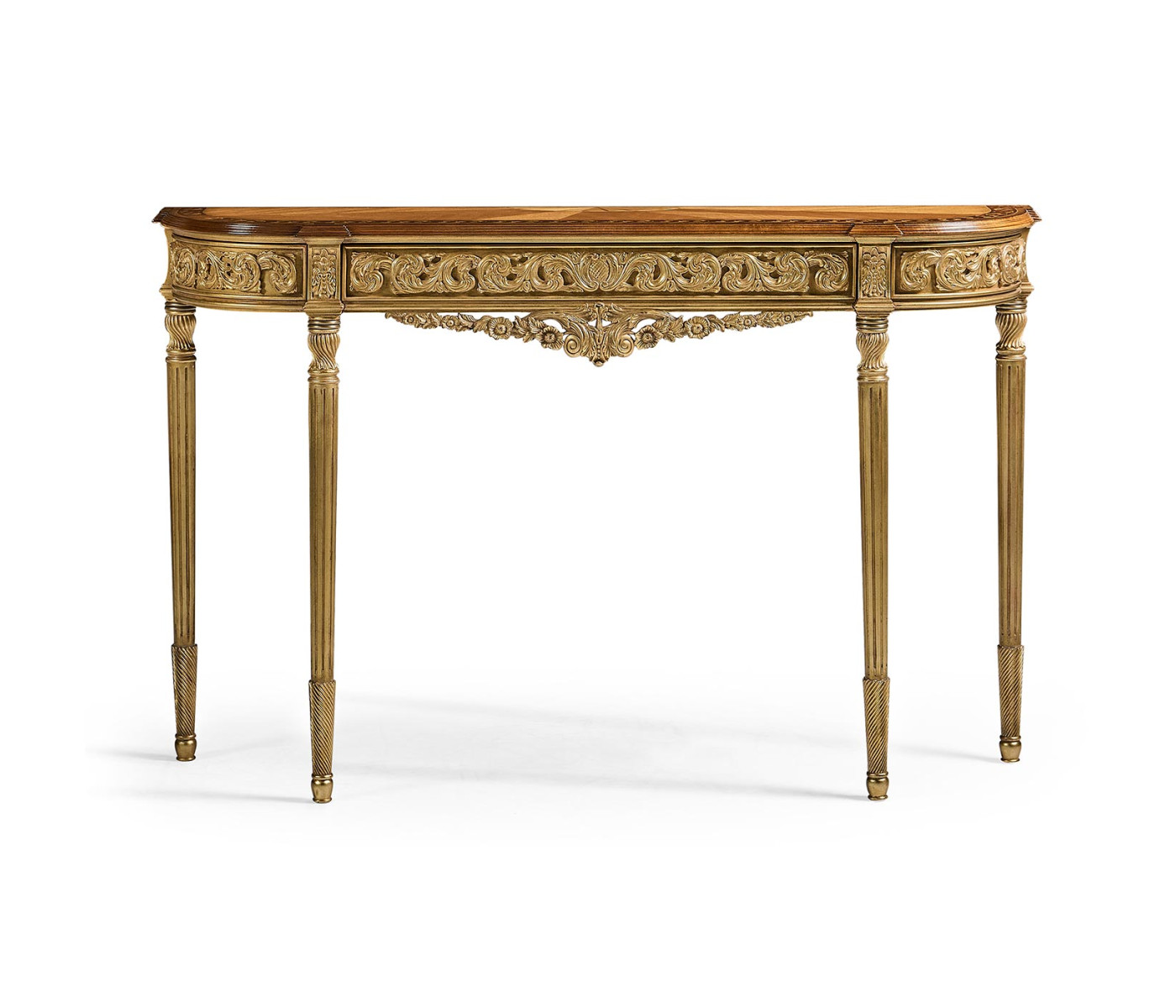 Louis IV Style Narrow Gilded Console