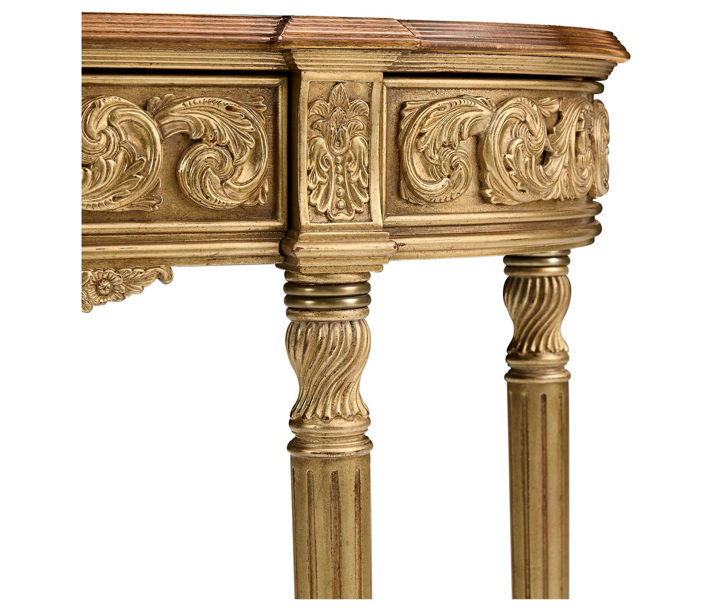 Louis IV Style Narrow Gilded Console
