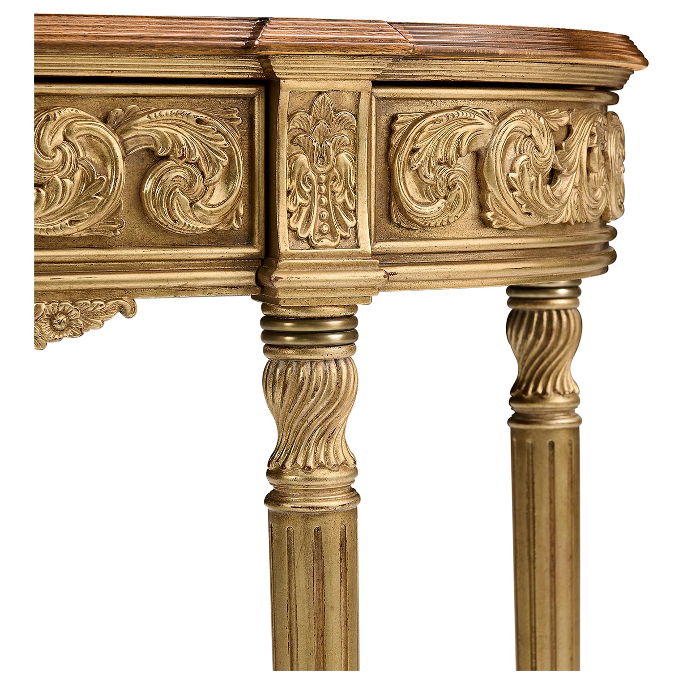 Louis IV Style Narrow Gilded Console