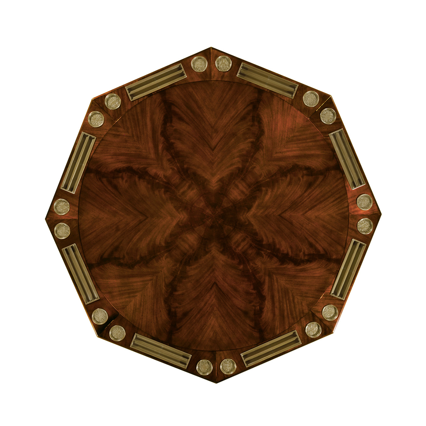 Mahogany Extending Circular Dining/Games Table 66