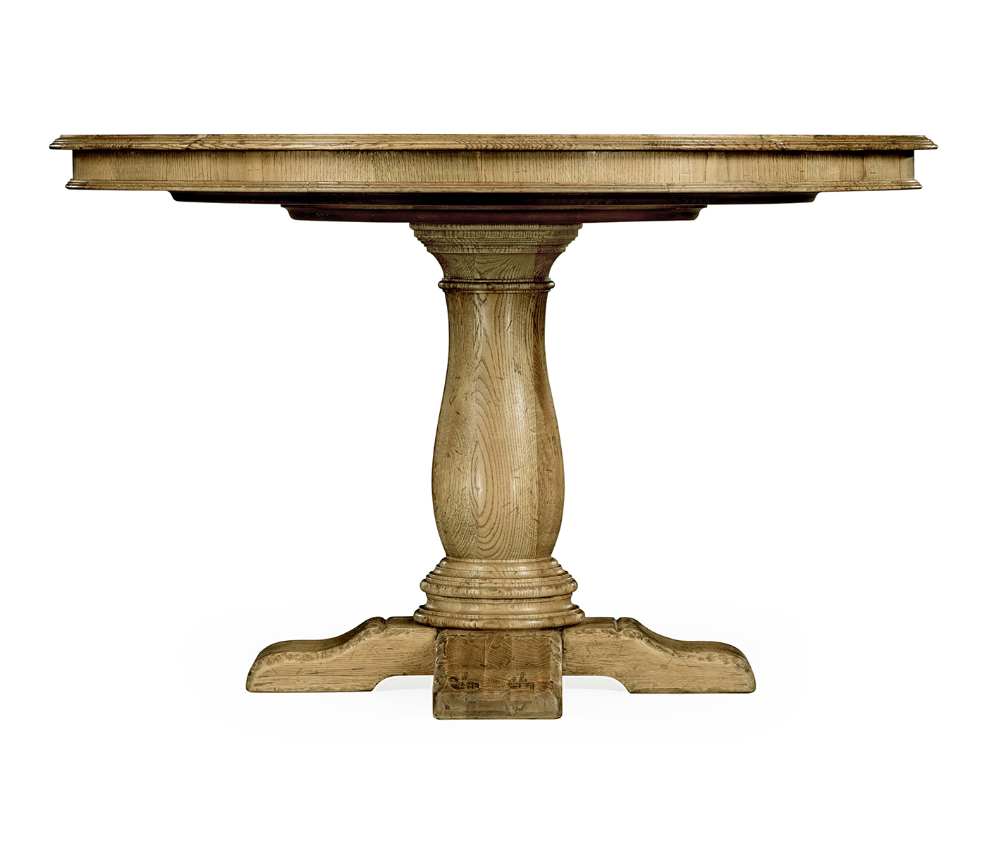 48'' French Country Style Natural Oak Dining Table
