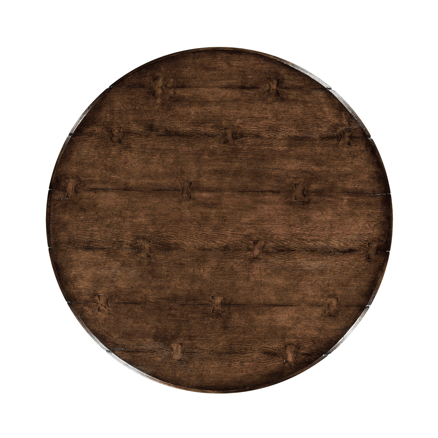 French Country Dark Style Oak Dining Table 60