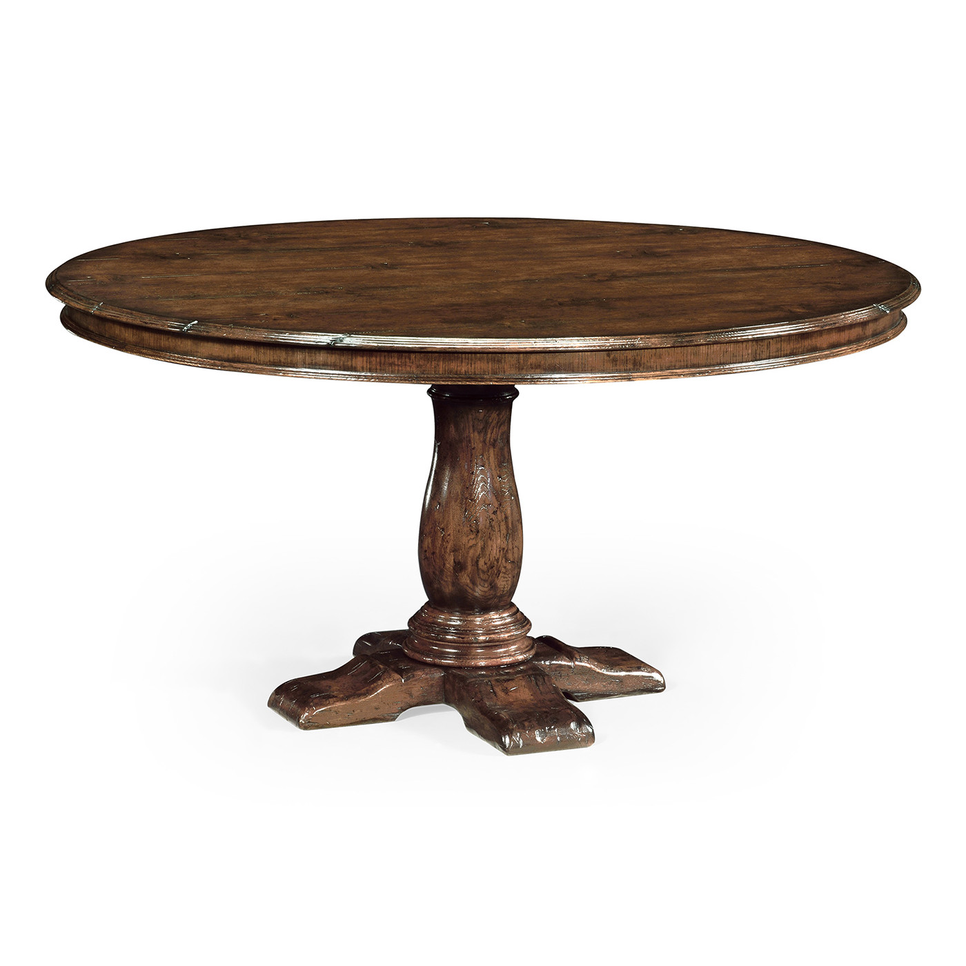 French Country Dark Style Oak Dining Table 60