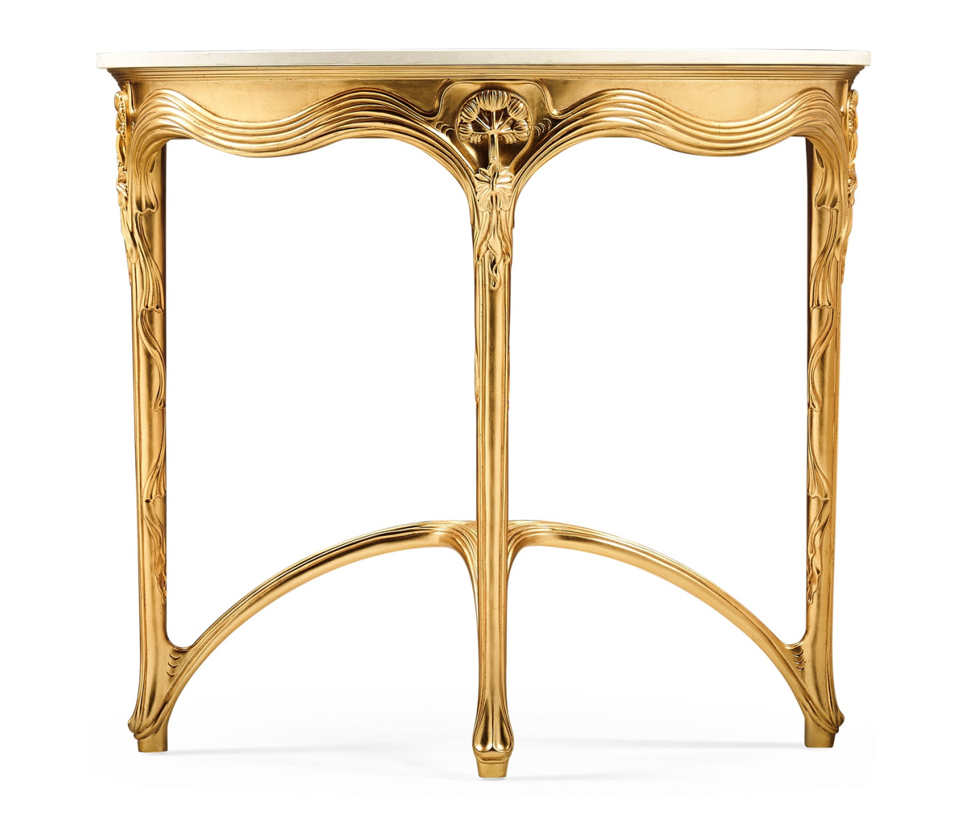 Art Nouveau gilded console
