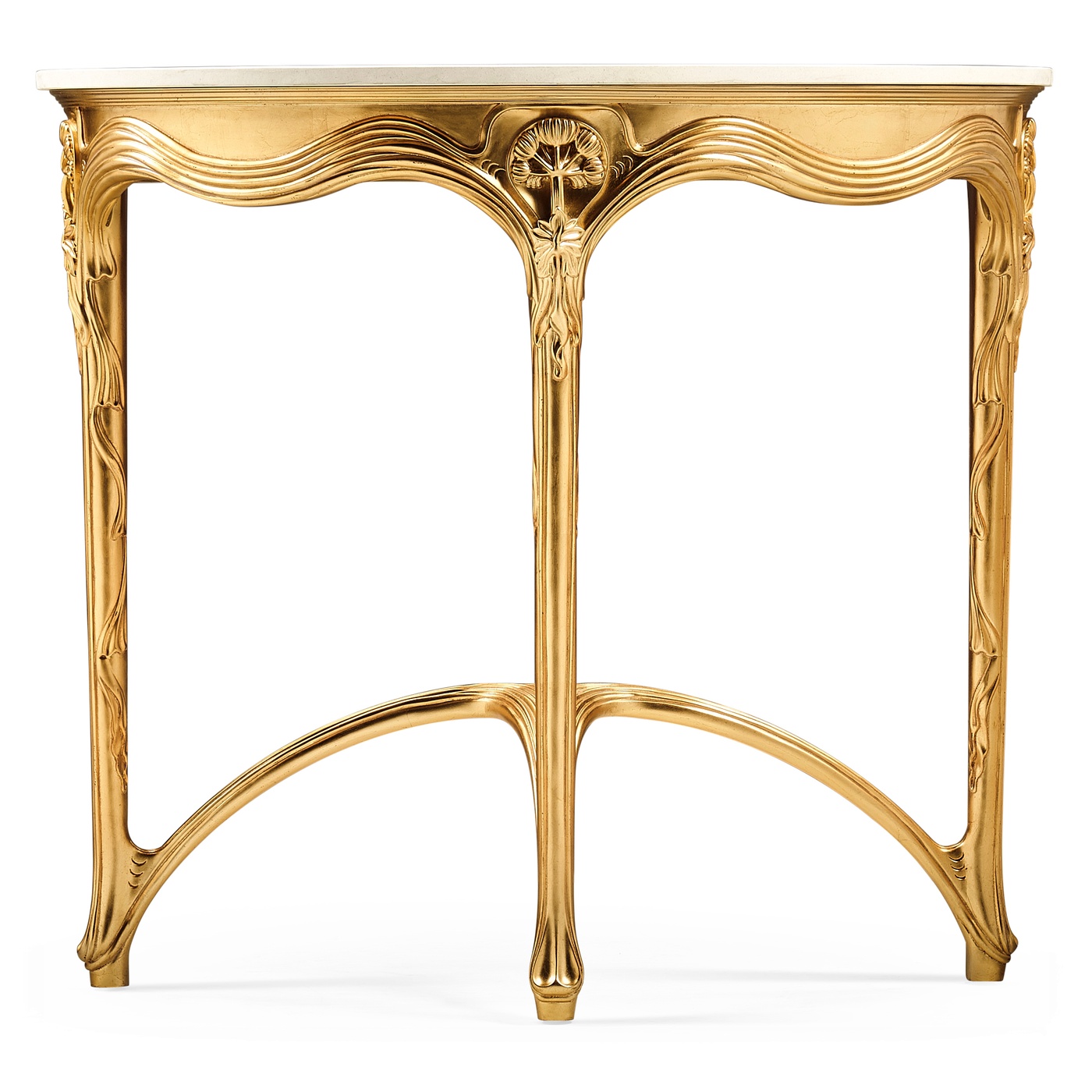 Art Nouveau gilded console