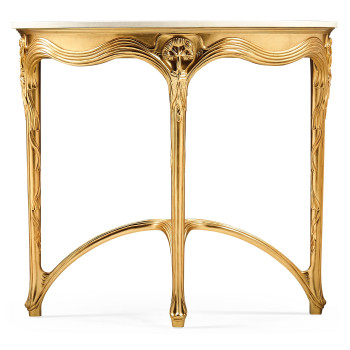 Art Nouveau gilded console