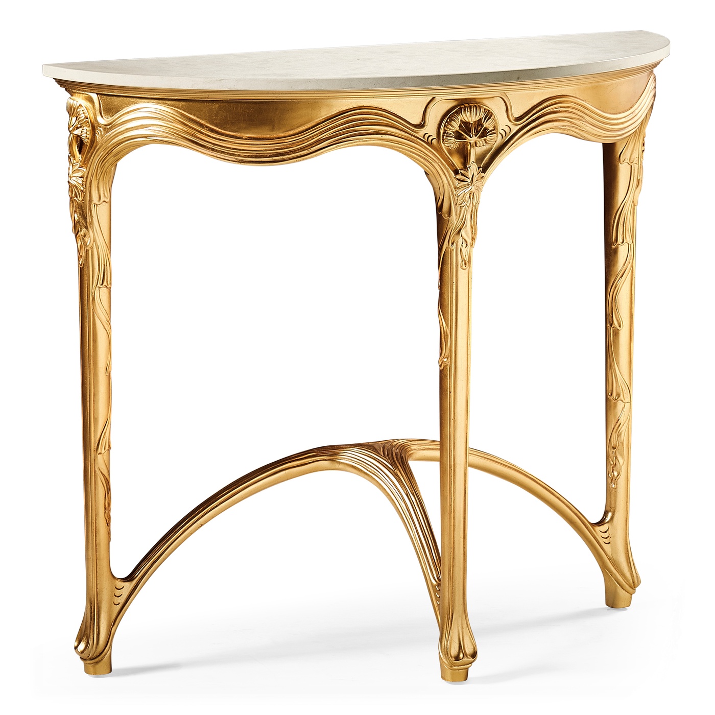 Art Nouveau gilded console