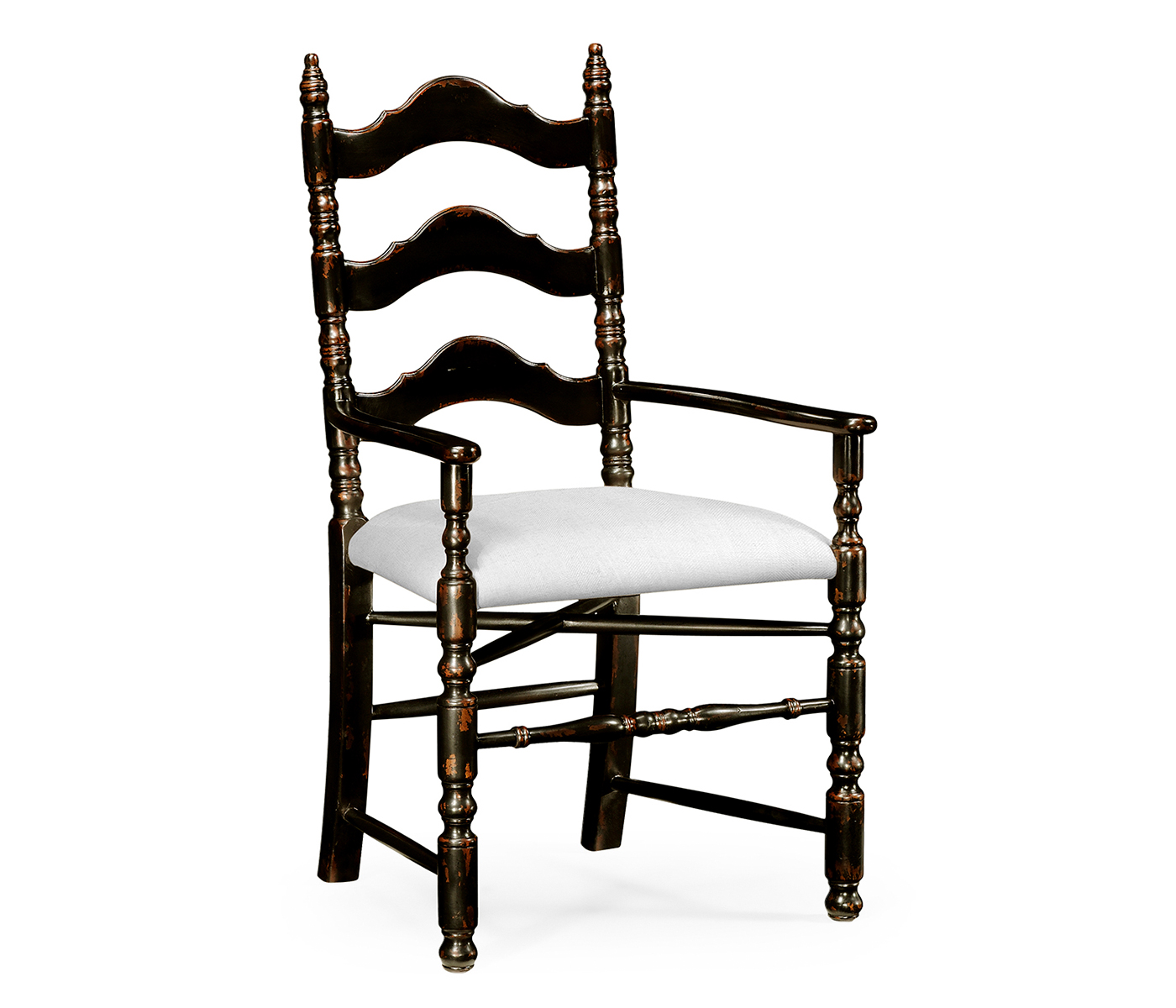 Black Oak Ladder Back Country Chair (Arm)